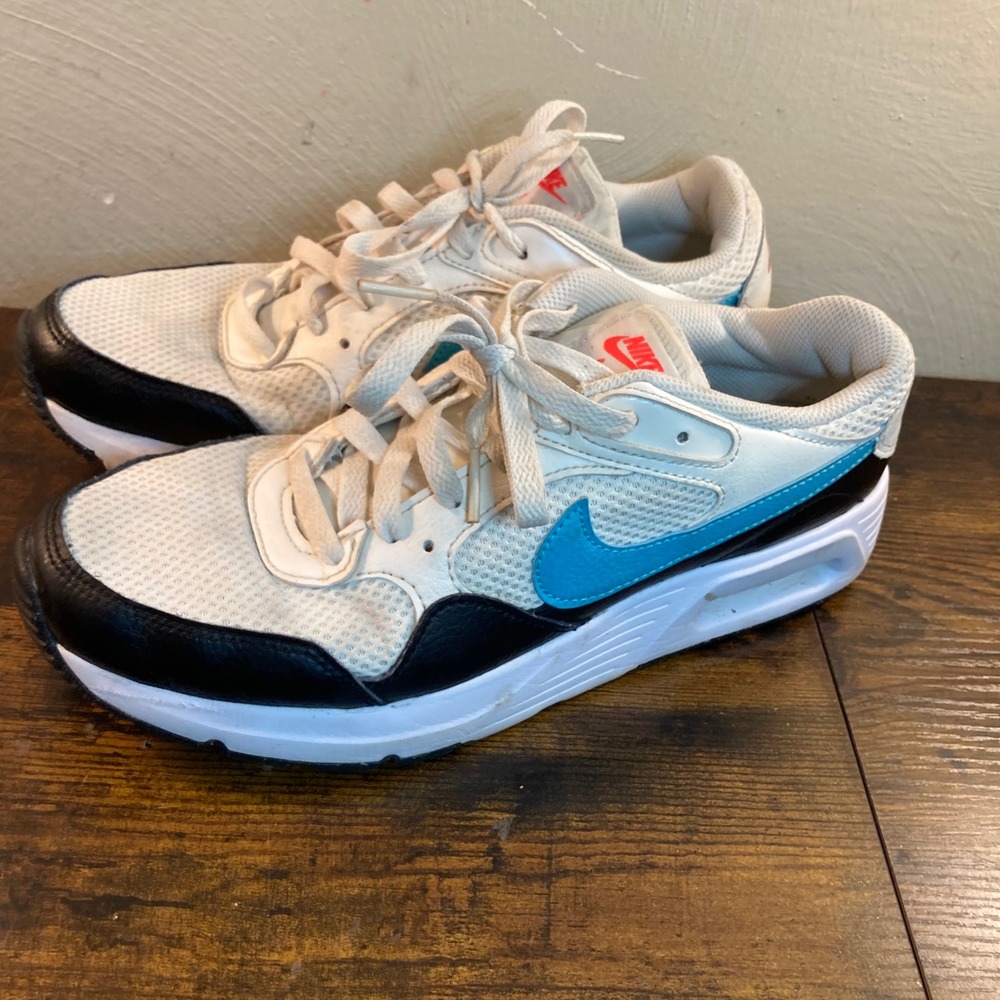 Nike Air Max SC Womens Size 9.5 Sail Black White Turquoise Blue CW4554-104